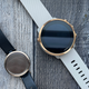 The Garmin Lily is the smallest smartwatch I’ve tested. The Suunto 7 is the largest. Look at that massive size difference!